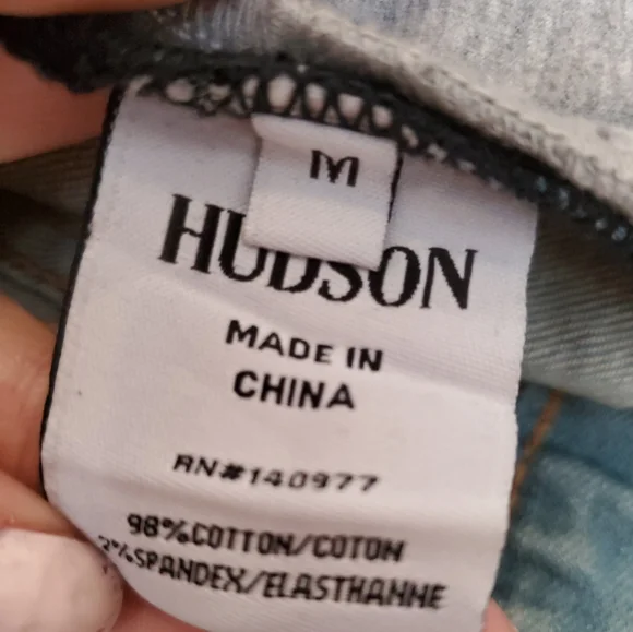 HUDSON| Boys denim jacket, with sweatshirt hood| size 10-12 - Picture 9 of 11